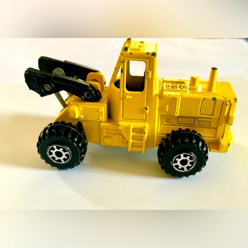 🌼 Matchbox 1984 Road Champs Harrison NJ07029 Yellow Wheel Loader - Picture 2 of 5